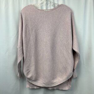 BLVD Womens Pink Soft Cotton Long Sleeve Pullover Sweater Size Small